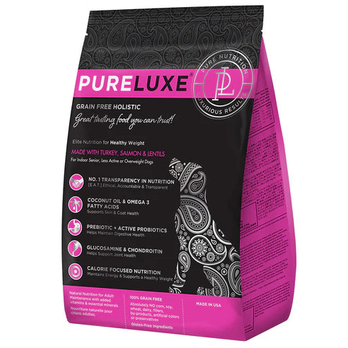 PureLuxe Grain Free Holistic - Healthy Weight (Turkey, Salmon & Lentils)