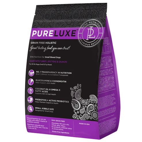 PureLuxe Grain Free Holistic - Small Breed Dogs (Turkey & Salmon)