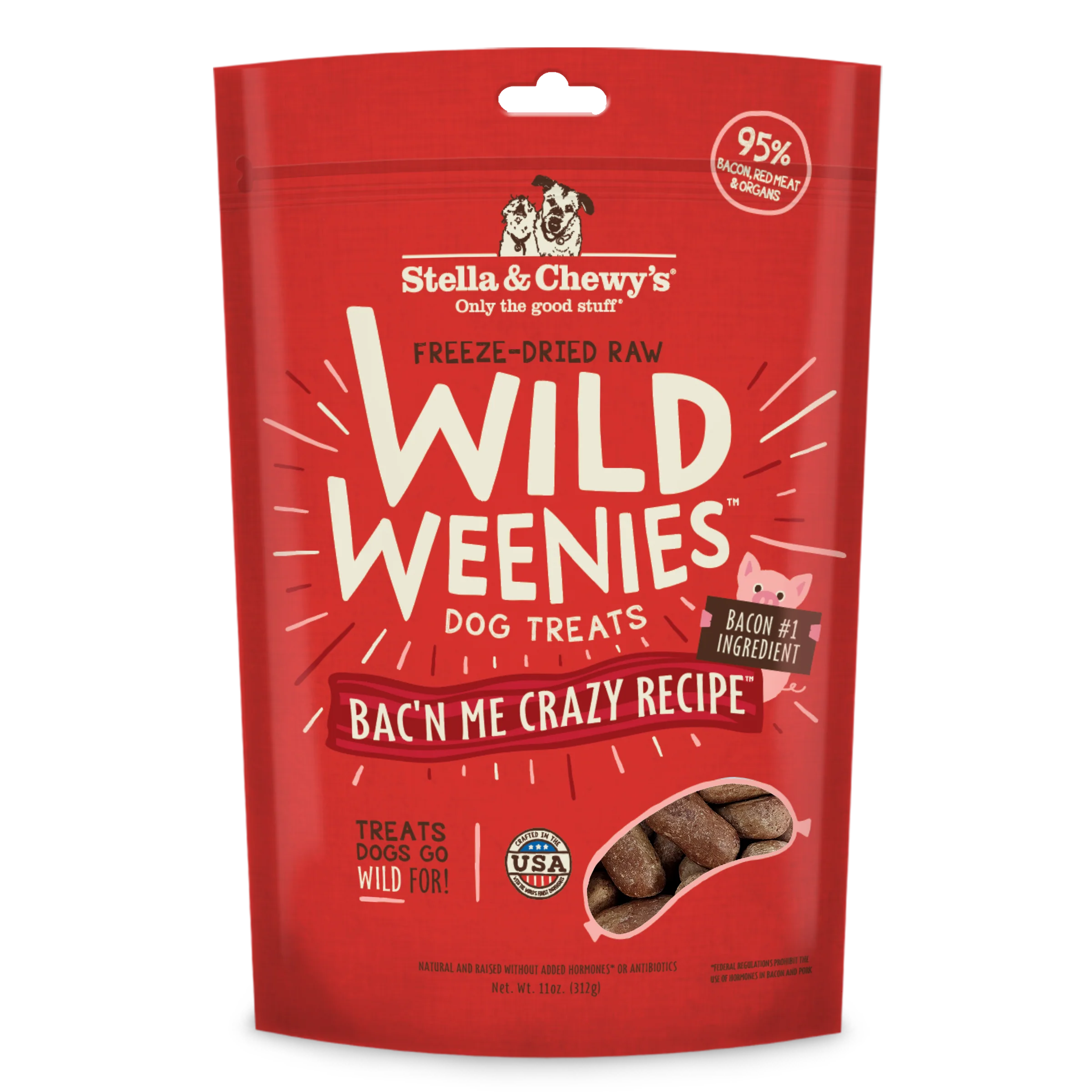 Stella & Chewy's Wild Weenies Freeze-Dried Raw Dog Treats