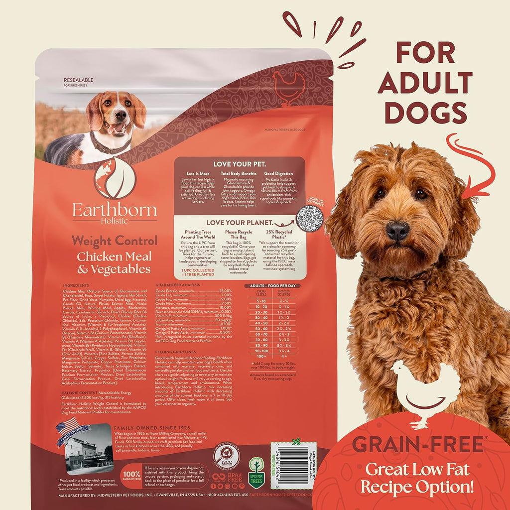 Earthborn Holistic Weight Control Grain-Free Dry Dog Food