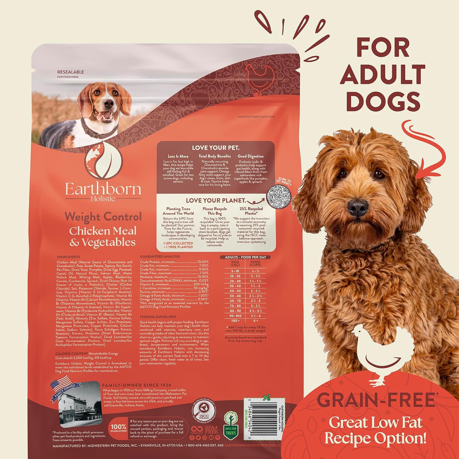 Earthborn Holistic Weight Control Grain-Free Dry Dog Food