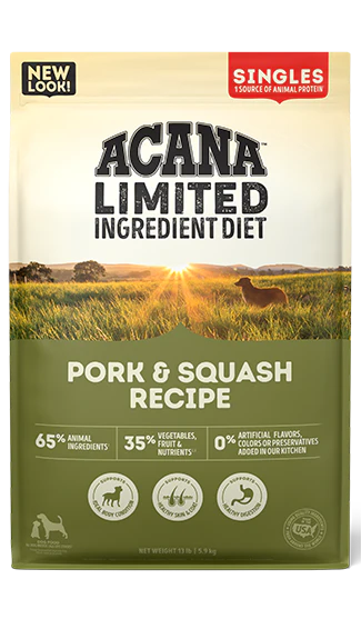 Acana Limited Ingredient Diet Pork & Squash Recipe Dry Dog Food