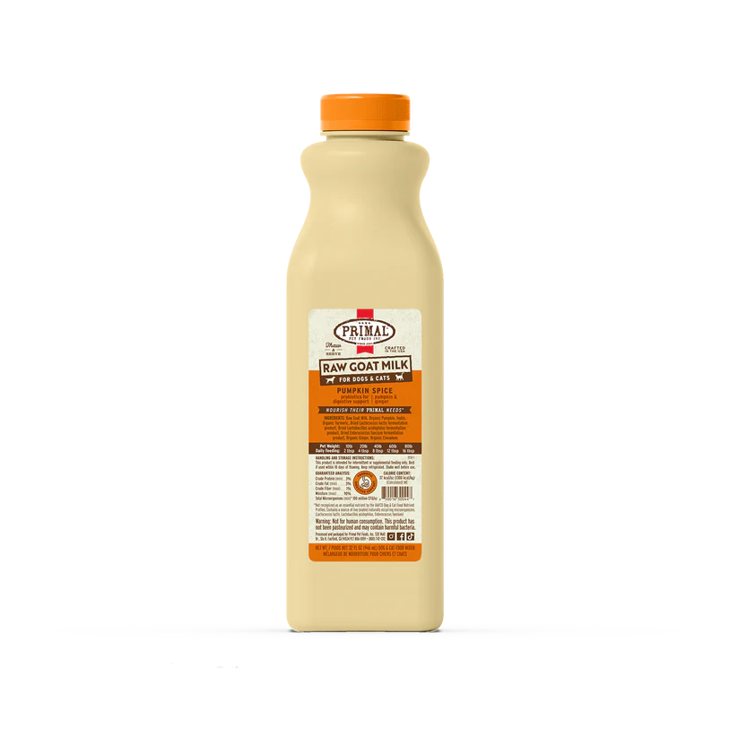 Primal Raw Goat Milk Original Recipe 32 oz