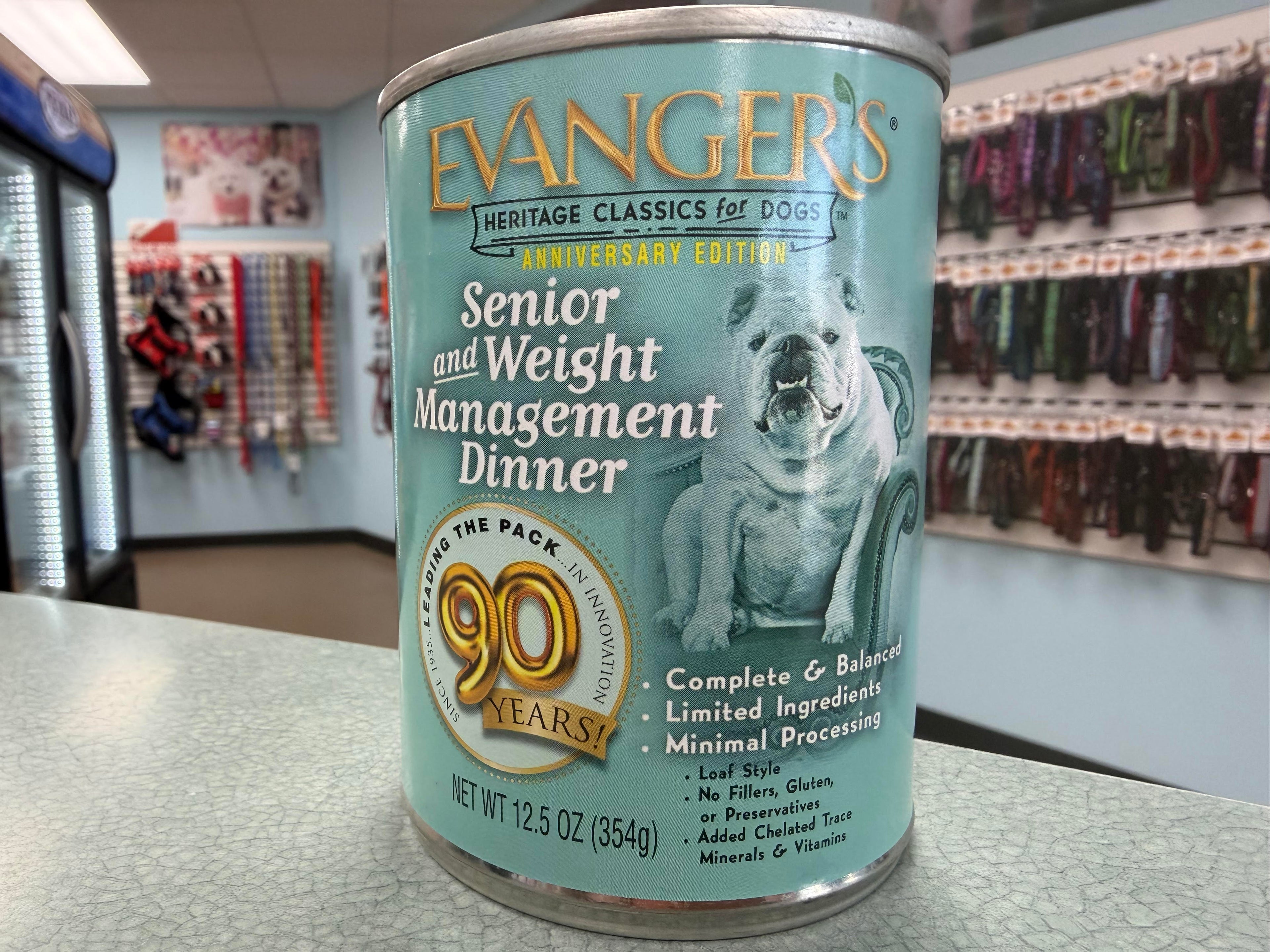 Evanger's Heritage Classics Senior and Weight Management Dinner Canned Dog Food, 12.5 oz