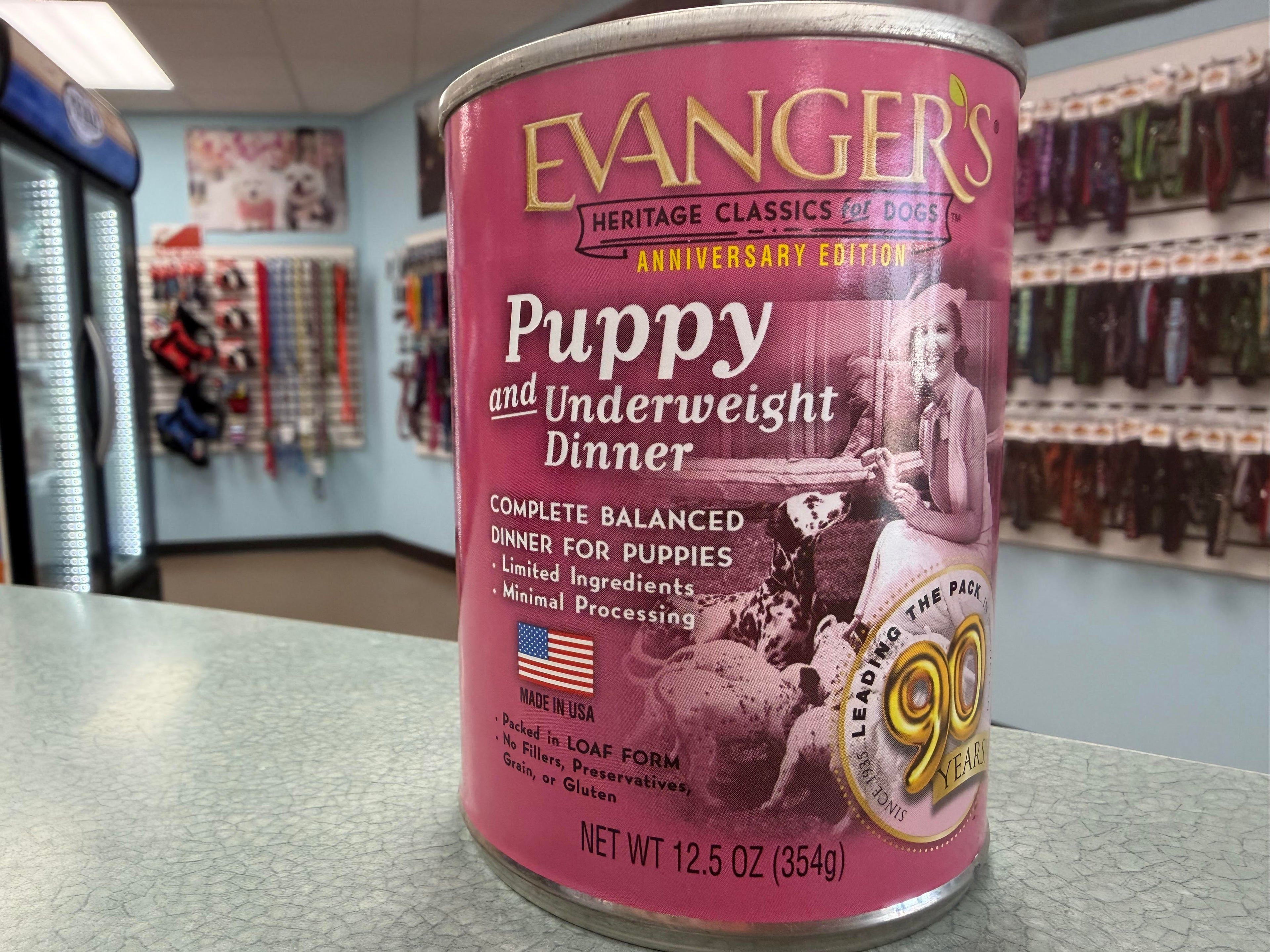 Evanger's Heritage Classics Puppy and Underweight Dinner Canned Dog Food, 12.5 oz