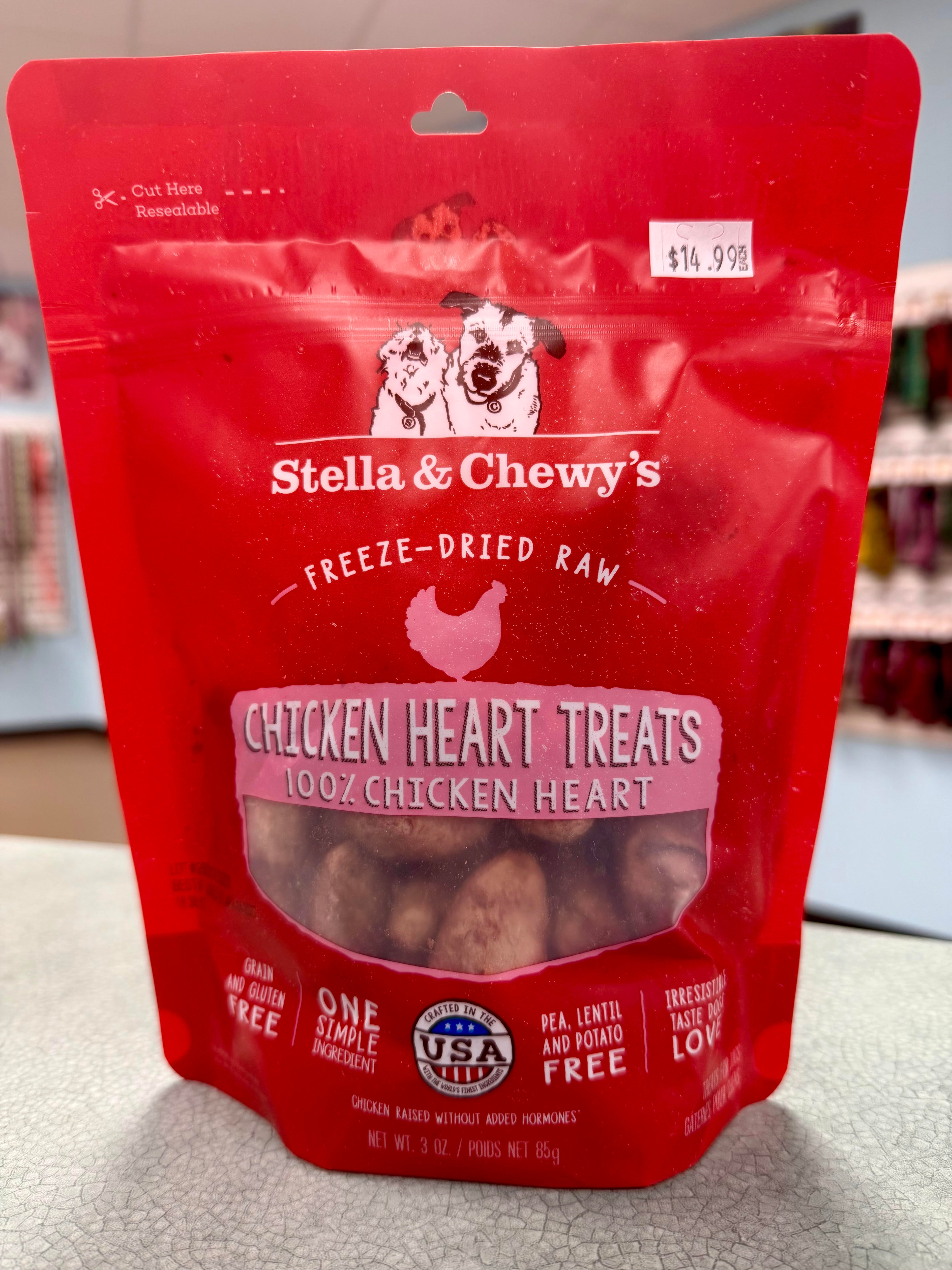 Stella & Chewy's Freeze-Dried Raw Chicken Heart Treats